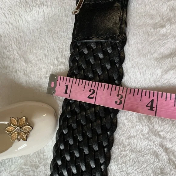 MICHAEL KORS black ladies leather Braided belt size Small LNWOT++ - Picture 7 of 8